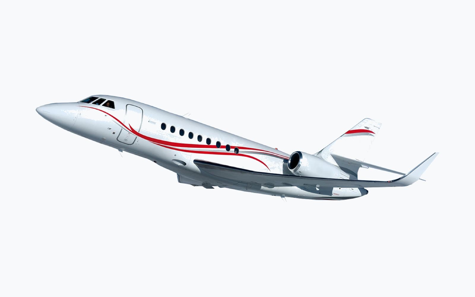 2000 Dassault Falcon 2000 on a cool white plate