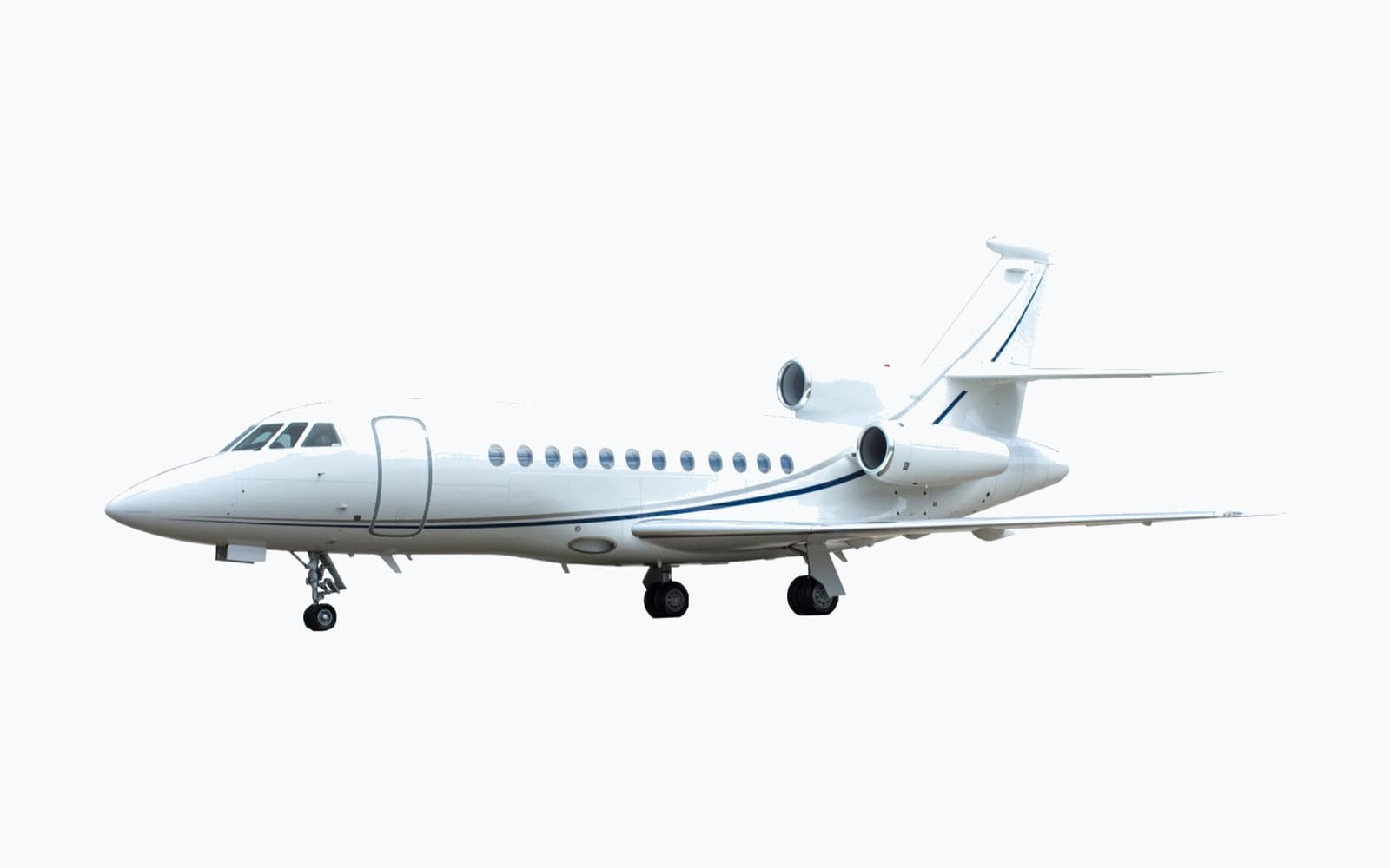 2002 Dassault Falcon 50EX on a cool white plate