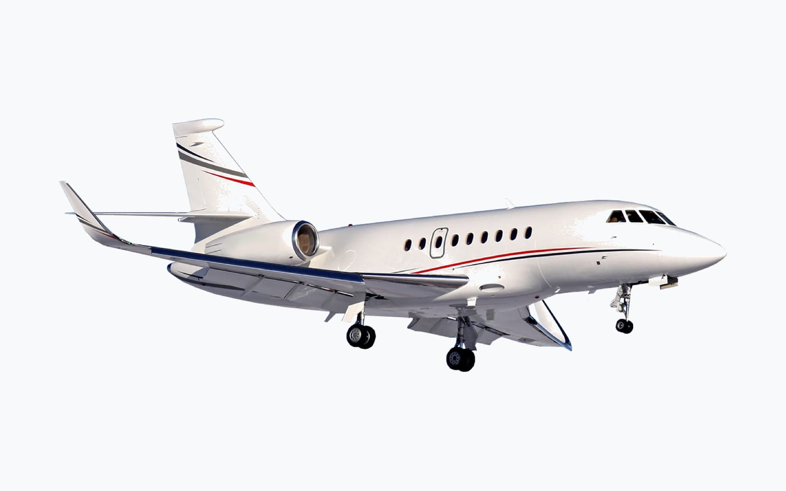 2007 Dassault Falcon 2000EX on a cool white plate